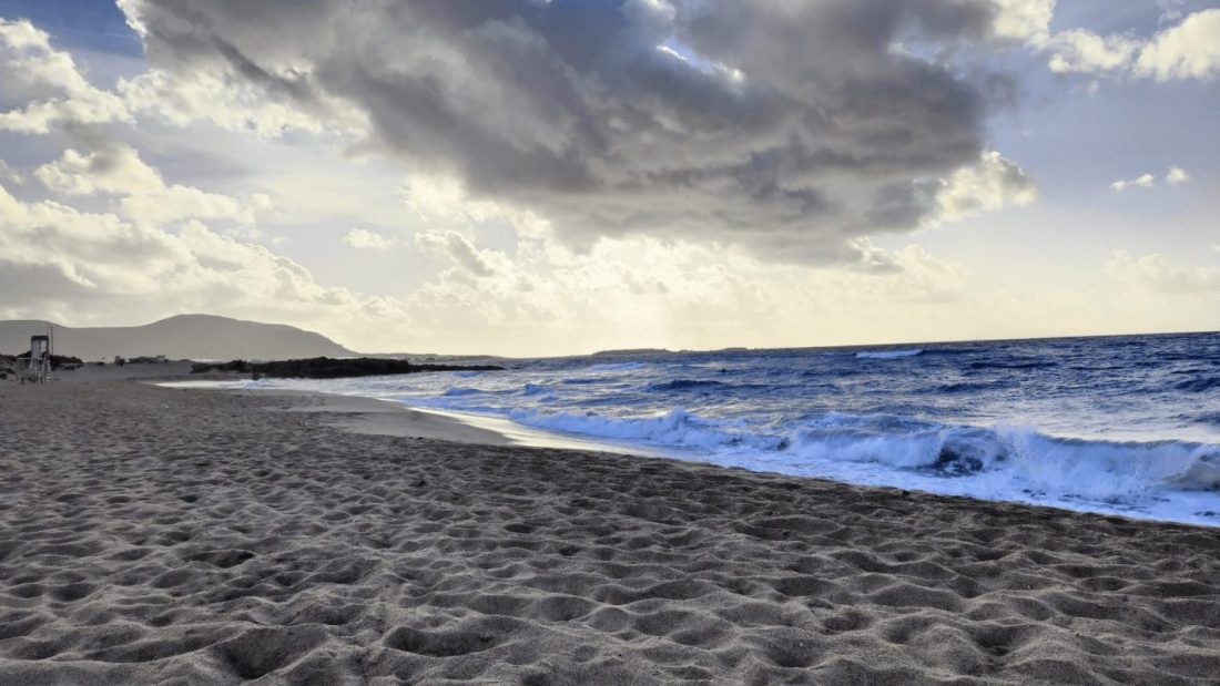 A view of falasarna beach in western Crete