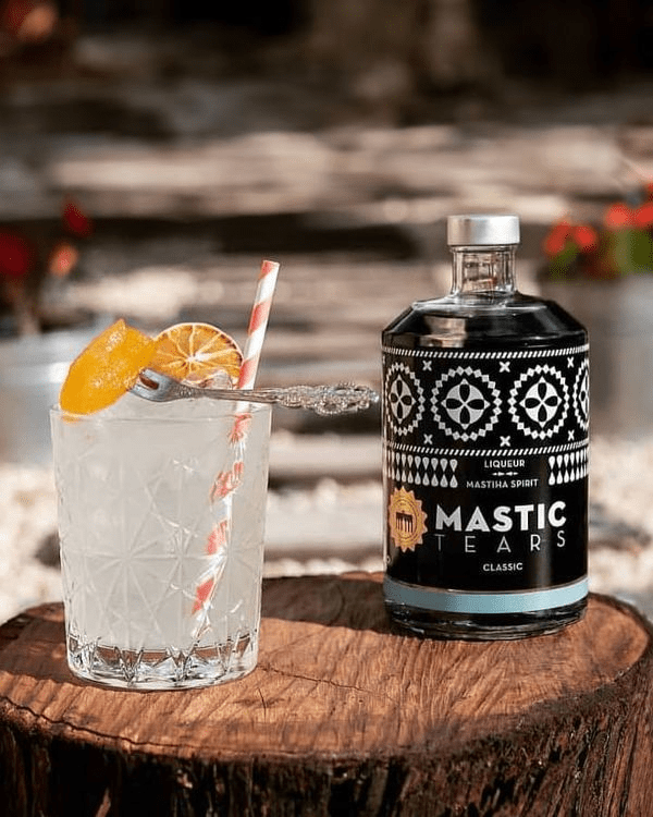 a picture of a fresh cocktail made with greek mastiha