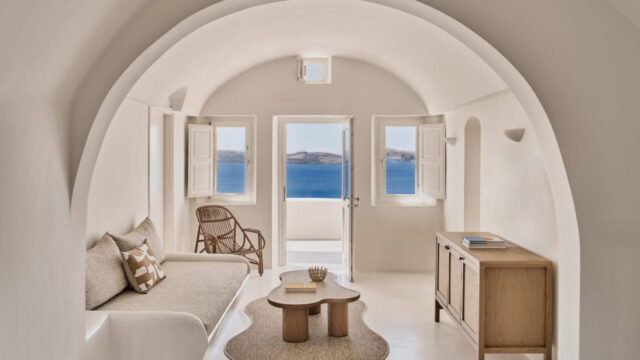 small destination wedding in santorini