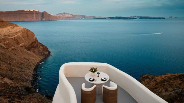 small destination wedding in santorini