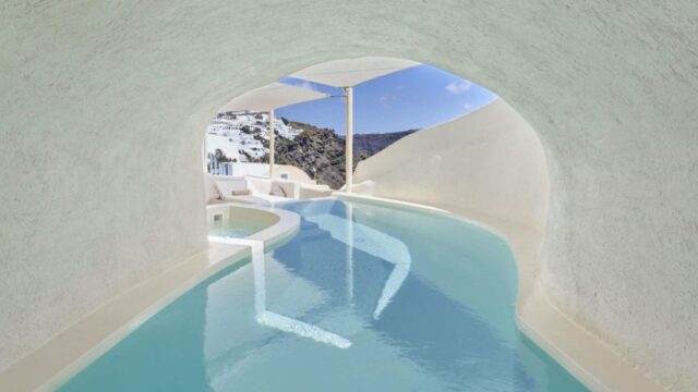 small destination wedding in santorini