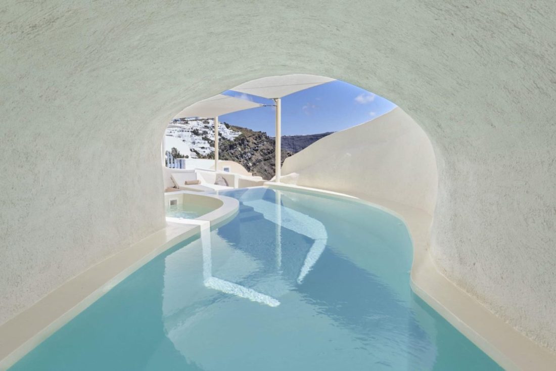 small destination wedding in santorini