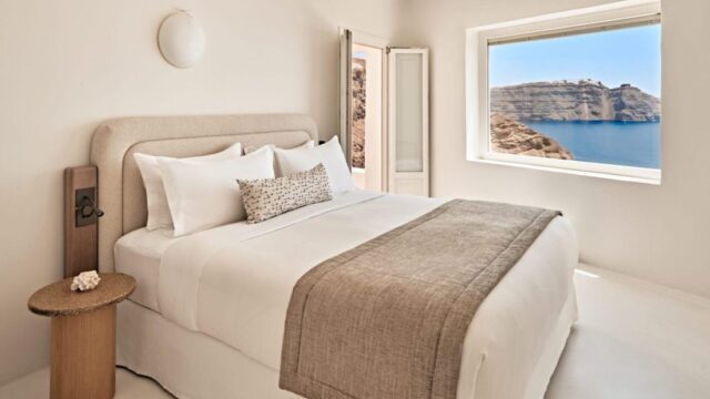 small destination wedding in santorini