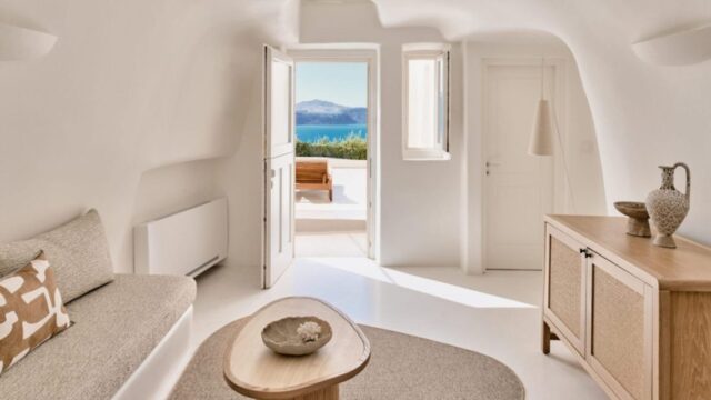 small destination wedding in santorini