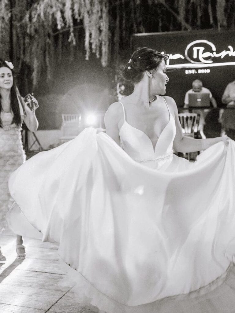 Greek Bride dancing to traditional greek wedding music