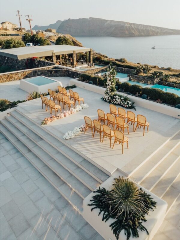 greek island weddings santorini