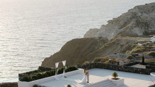 greek island weddings santorini