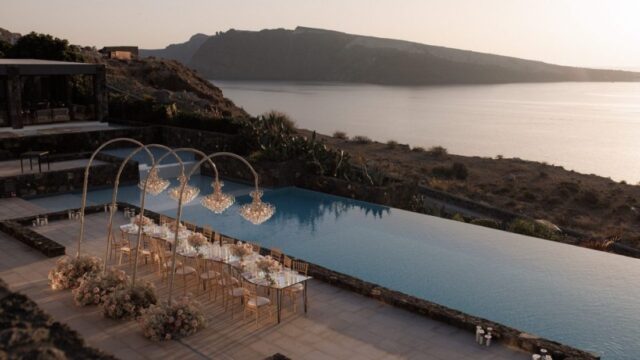 greek island weddings santorini