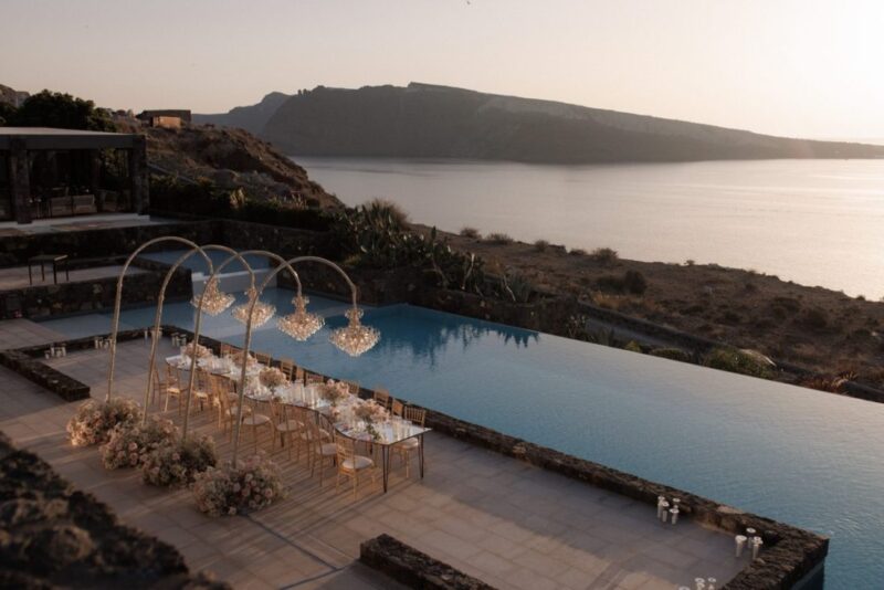 greek island weddings santorini