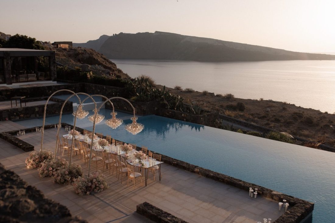greek island weddings santorini