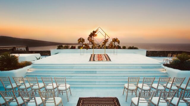 greek island weddings santorini