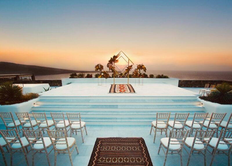 greek island weddings santorini
