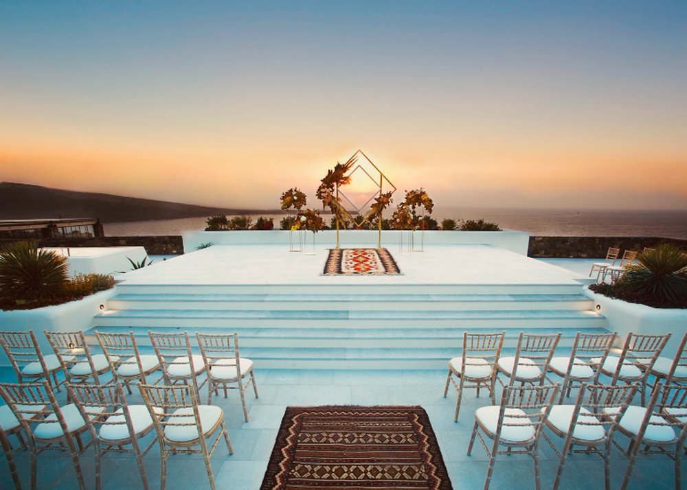 greek island weddings santorini