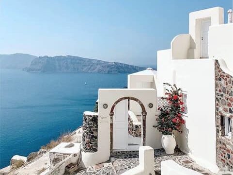 greek island weddings santorini