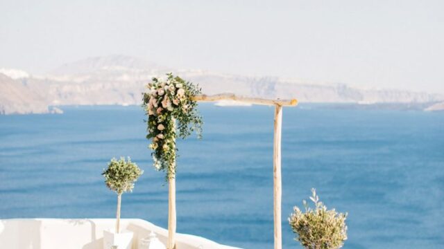 greek island weddings santorini