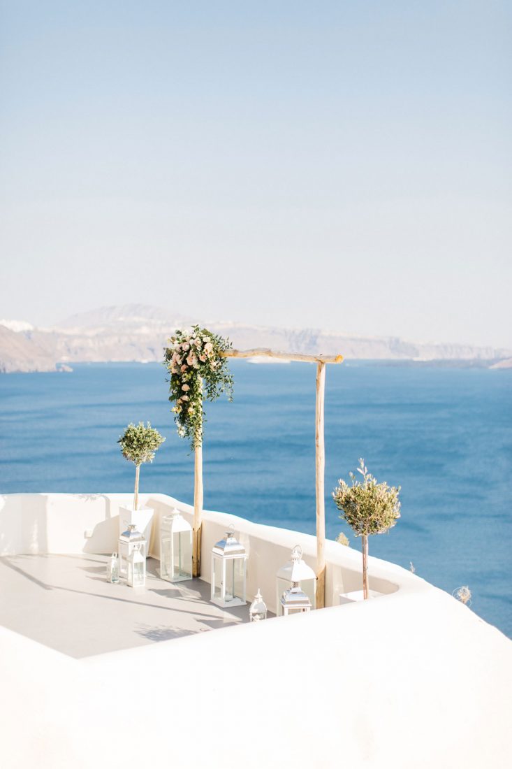 greek island weddings santorini
