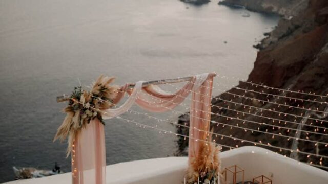 greek island weddings santorini