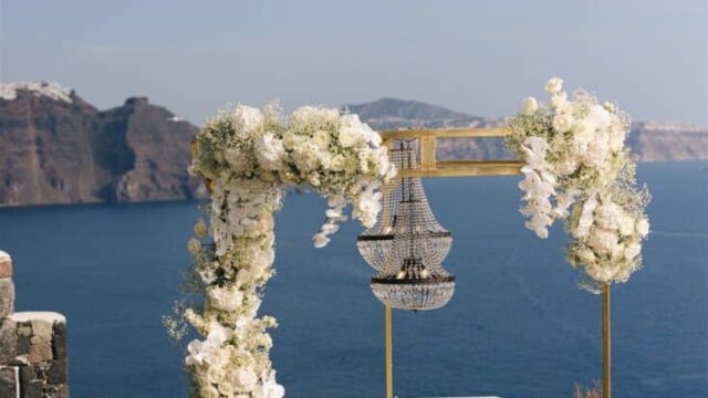 greek island weddings santorini