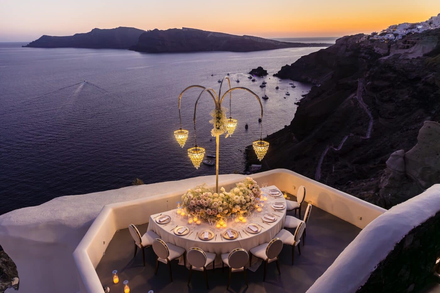 greek island weddings santorini