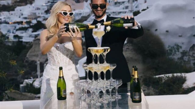 greek island weddings santorini