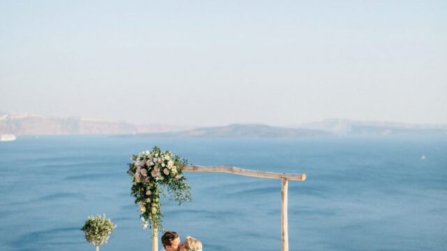 greek island weddings santorini