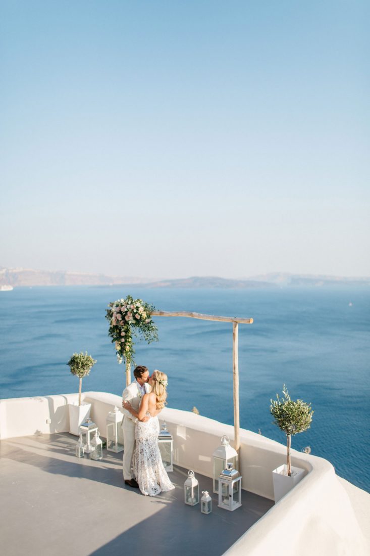 greek island weddings santorini