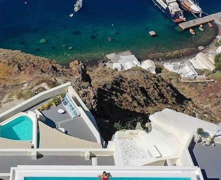 greek island weddings santorini