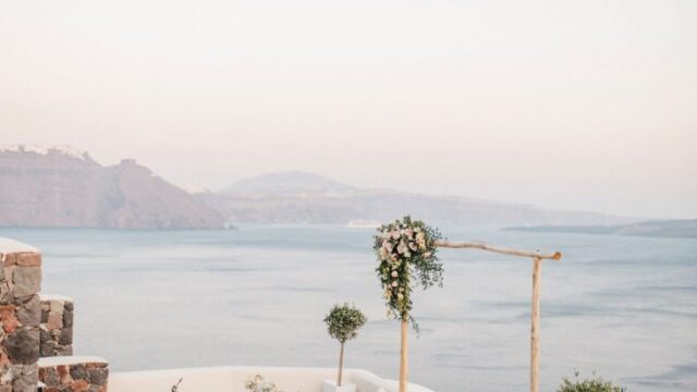 greek island weddings santorini