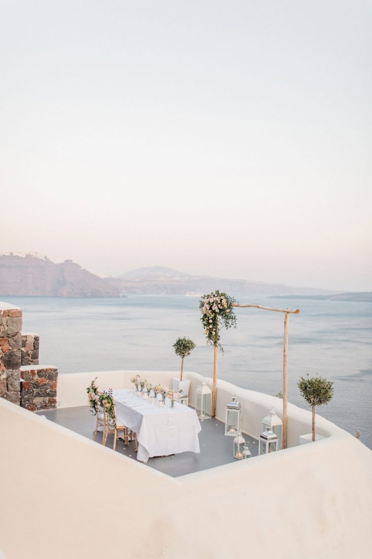 greek island weddings santorini