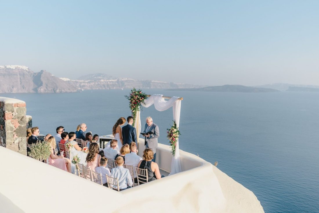 greek island weddings santorini