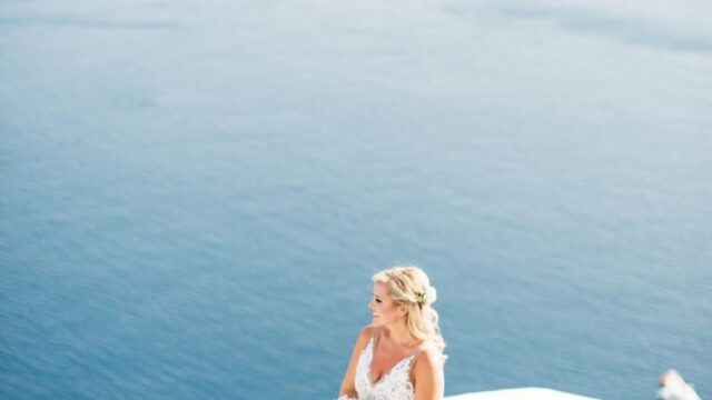 greek island weddings santorini