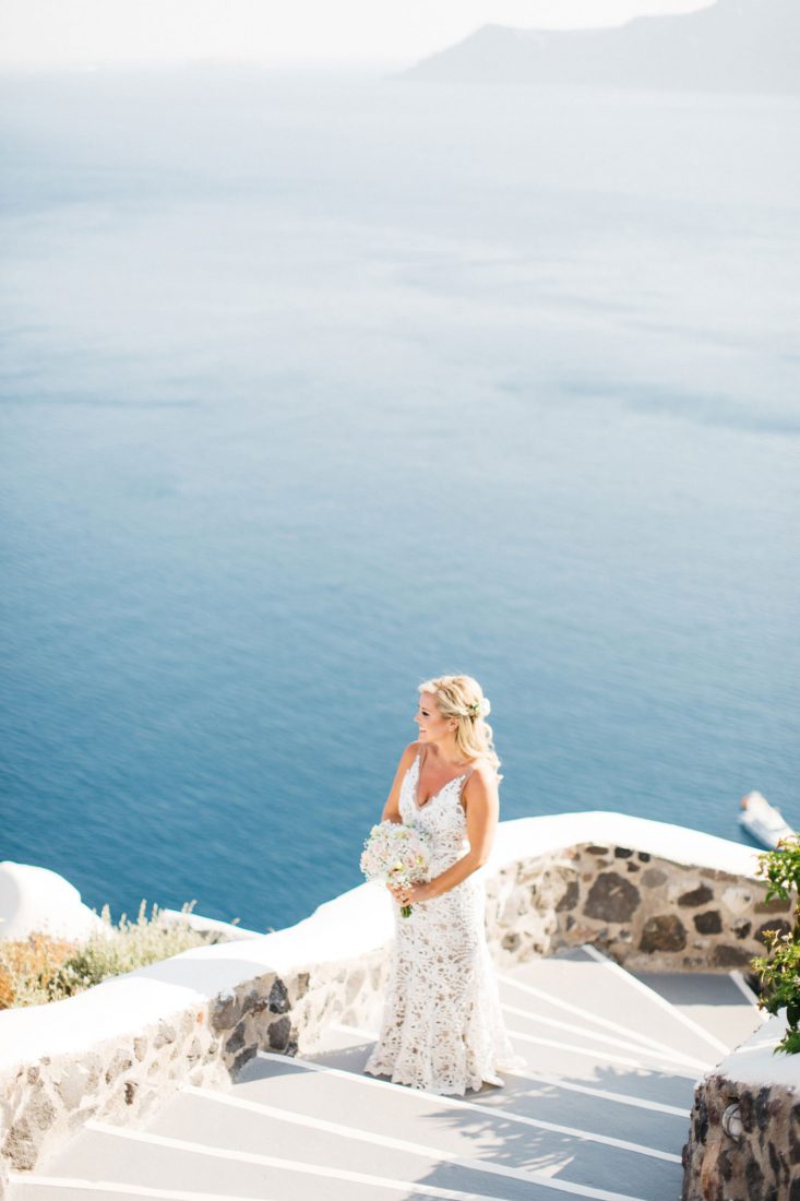 greek island weddings santorini