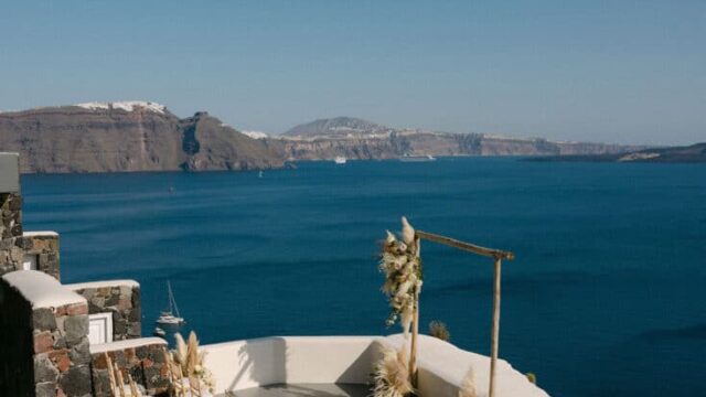 greek island weddings santorini