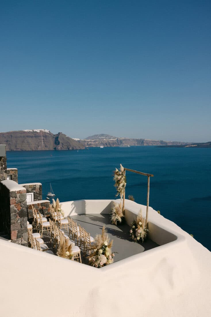 greek island weddings santorini