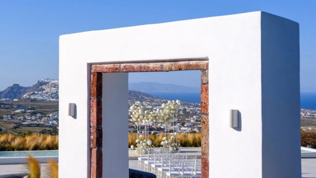 destination wedding in santorini