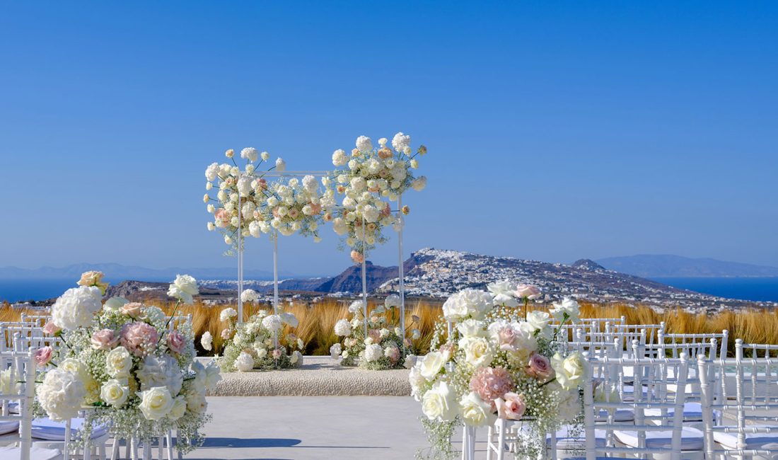 destination wedding in santorini
