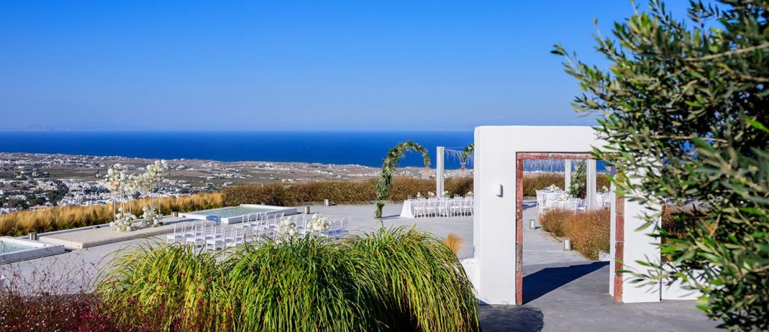 destination wedding in santorini