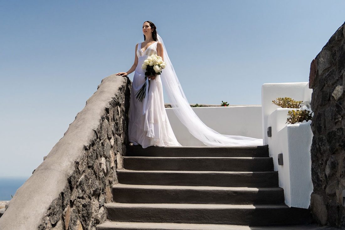 destination wedding in santorini