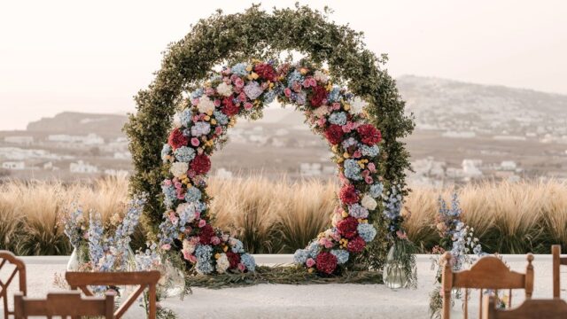 destination wedding in santorini