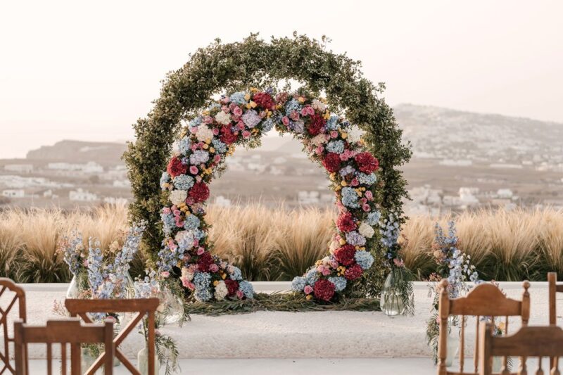 destination wedding in santorini