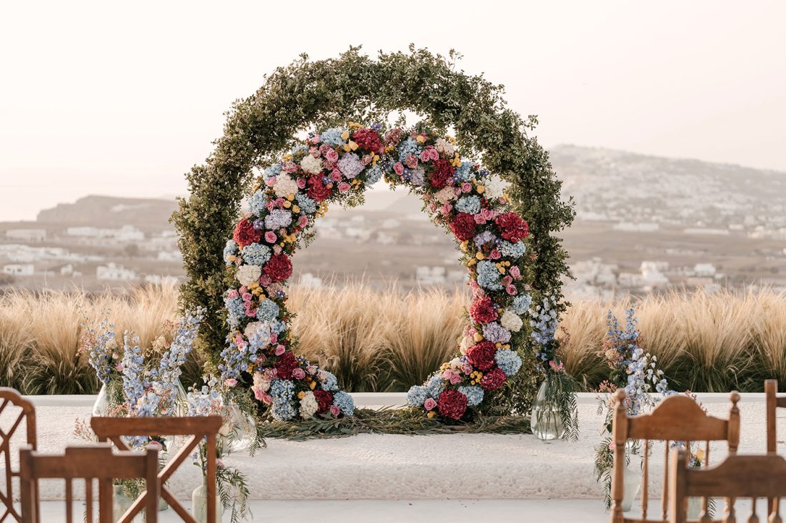 destination wedding in santorini