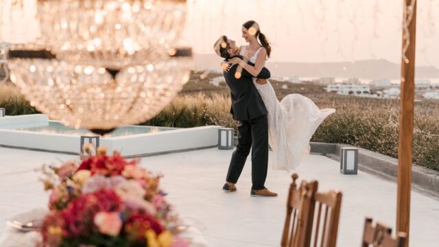 destination wedding in santorini