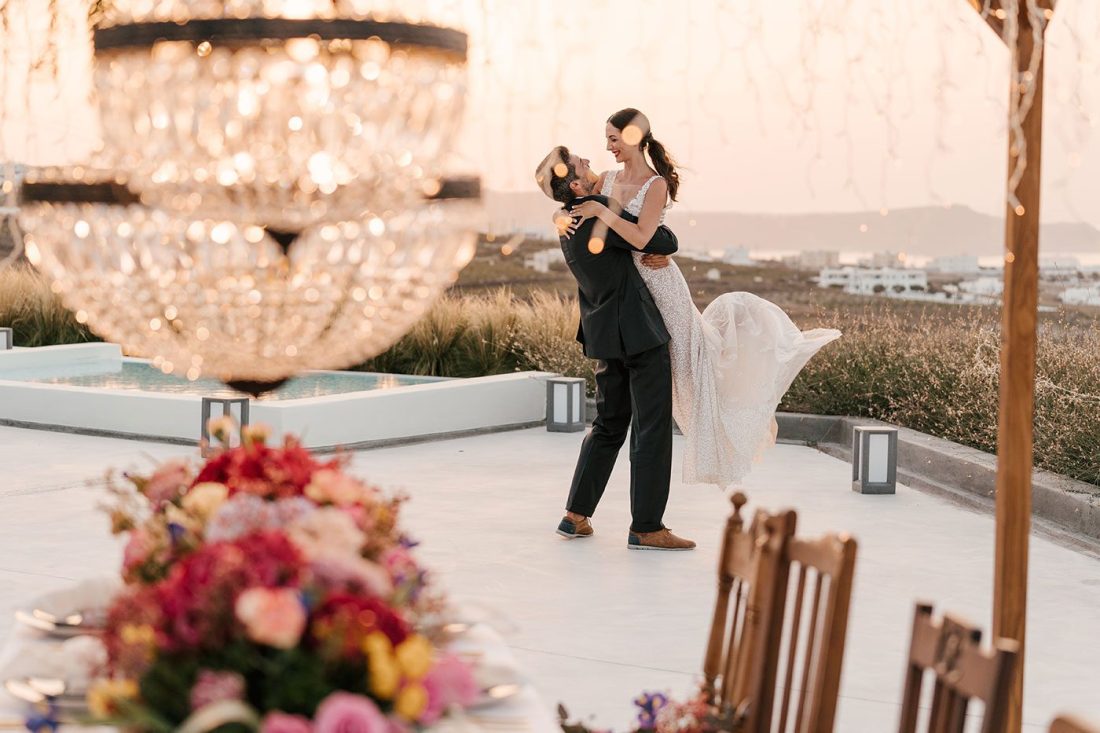 destination wedding in santorini