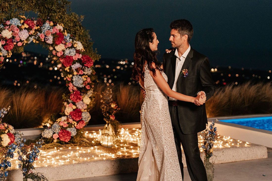 destination wedding in santorini