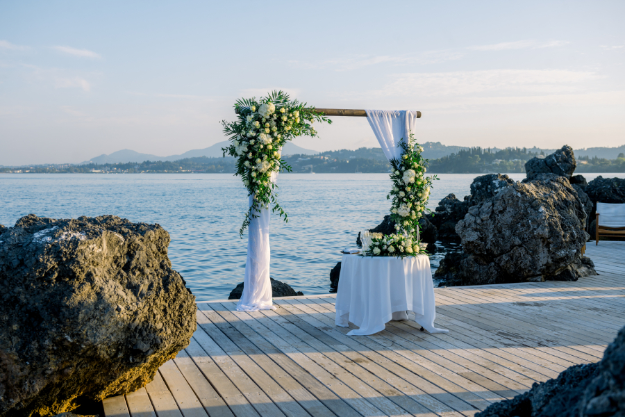 small destination wedding venue in Corfu