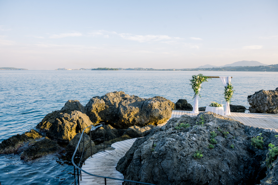 small destination wedding venue in Corfu