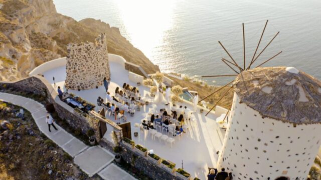 destination wedding villa santorini