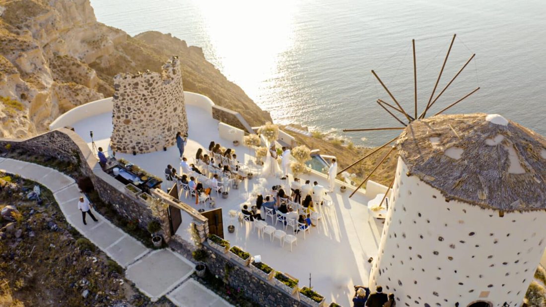 destination wedding villa santorini