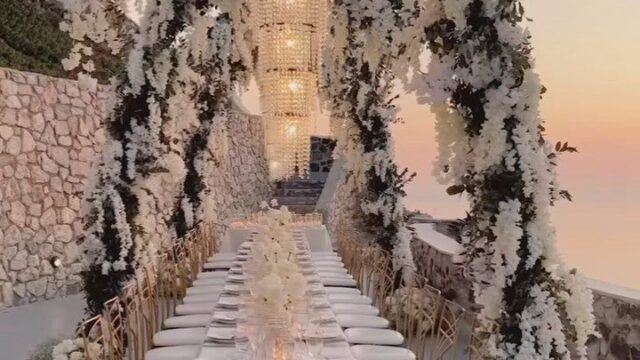 destination wedding villa santorini