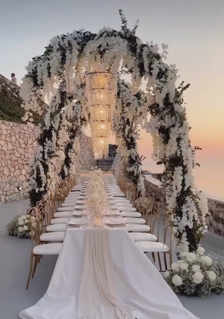 destination wedding villa santorini